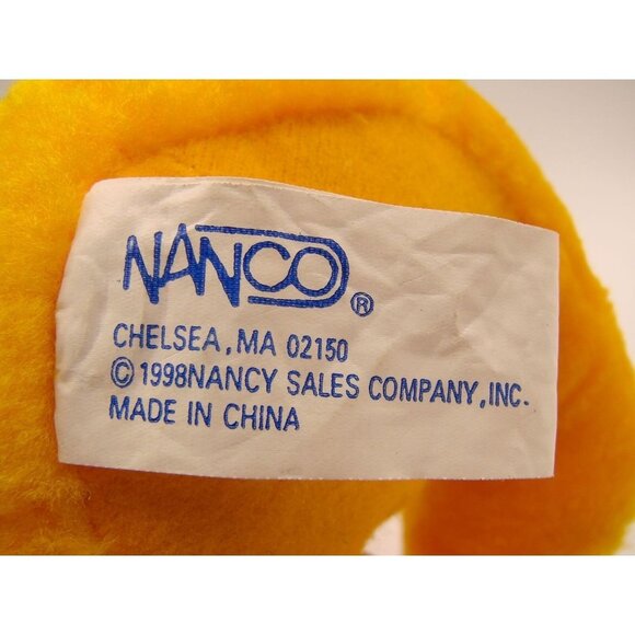 Vintage Nanco Yellow Honey Bear 1998 Honey Bee Red Vest Plush Animal Toy 7” - Picture 6 of 8